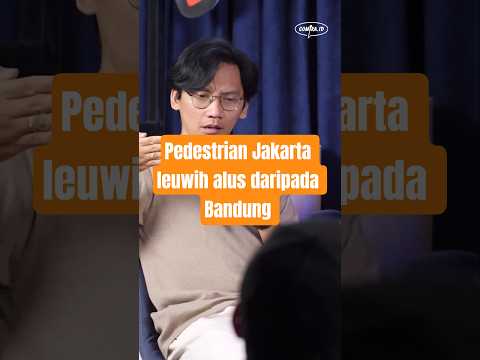 Pedestrian Jakarta leuwih alus daripada Bandung.