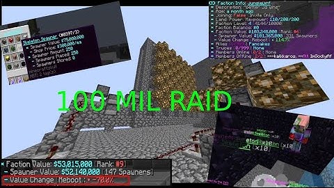 $100 million RAID - SaicoPvP Factions [Overlord Realm]