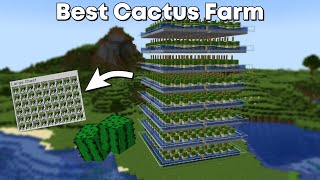 Minecraft Automatic Cactus Farm - 1500+ Per Hour