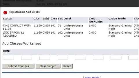 Add and Drop Courses in BannerWeb