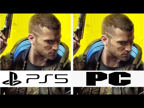 Cyberpunk 2077 PS5 VS PC Graphics Comparison Gameplay 30FPS VS 60FPS/Playstation5 VS PC