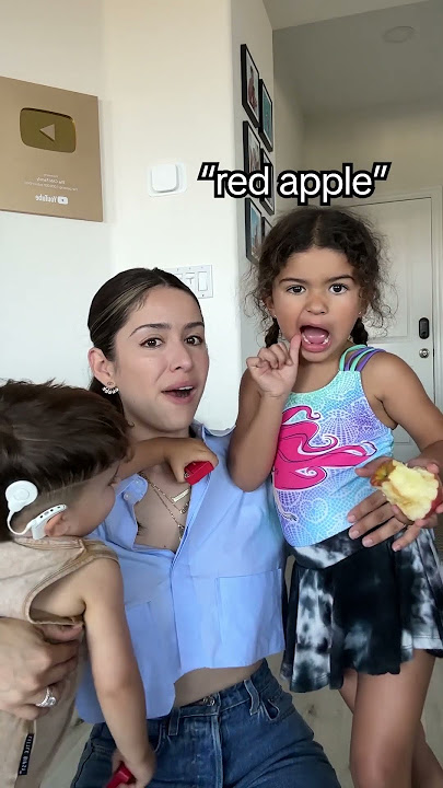 Our hearing daughter has been learning ASL for her Deaf baby brother #shorts #deaf #asl