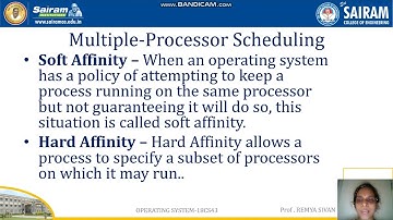 LECTURE VIDEO 18CS43 MODULE2 MULTIPLE PROCESS AND THREAD SCHEDULING