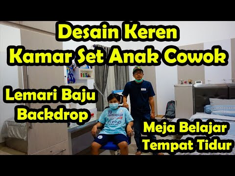 Video: Tempat Tidur Loteng Anak-anak Dengan Lemari Pakaian Dan Meja: Set Lengkap Dengan Kompleks