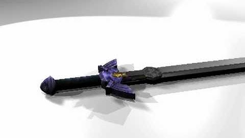 master sword model made on blender