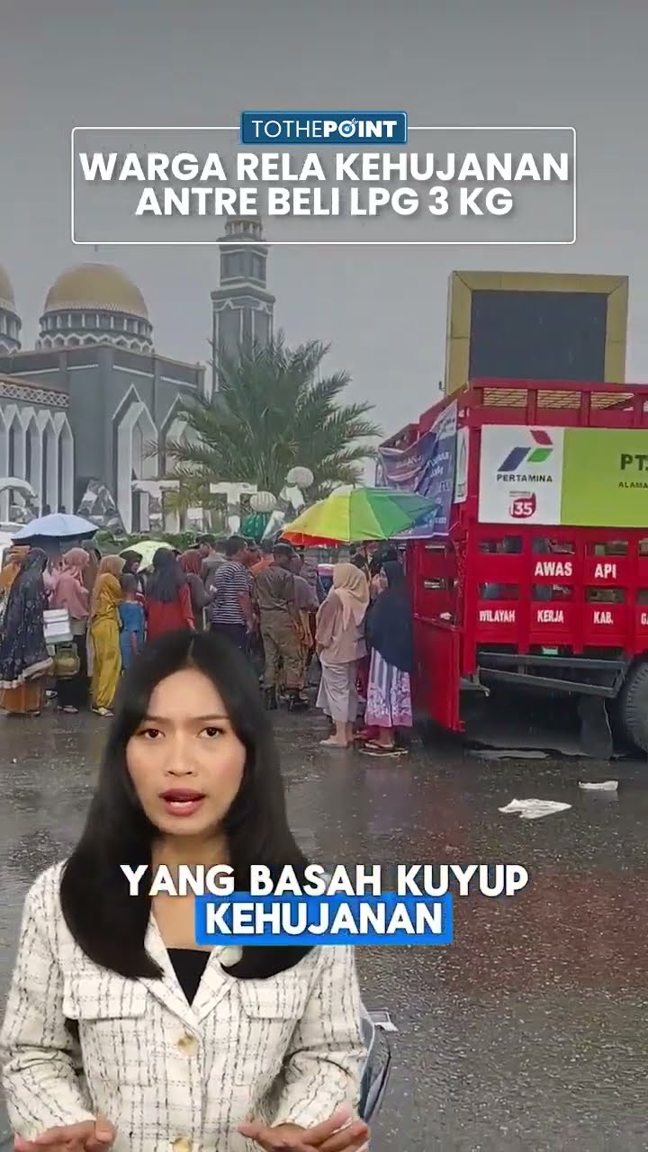 Viral Rekaman Puluhan Warga Rela Kehujanan Antre Beli Gas Elpiji 3 Kg, Efek Menteri Bahlil?
