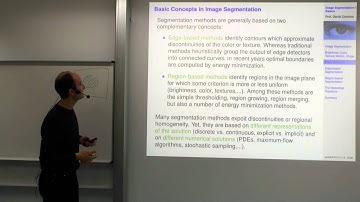 Variational Methods for Computer Vision - Lecture 8  (Prof. Daniel Cremers)