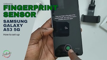 How to set up Optical Fingerprint Sensor for Privacy and Security in the SAMSUNG Galaxy A53 5G