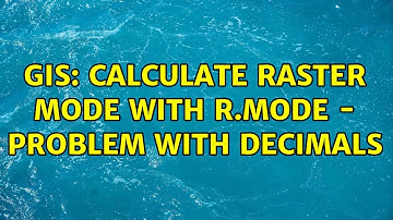 GIS: Calculate raster mode with r.mode - problem with decimals