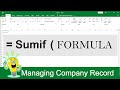 How to use SUMIF Formula in Excel? | SUMIF Function