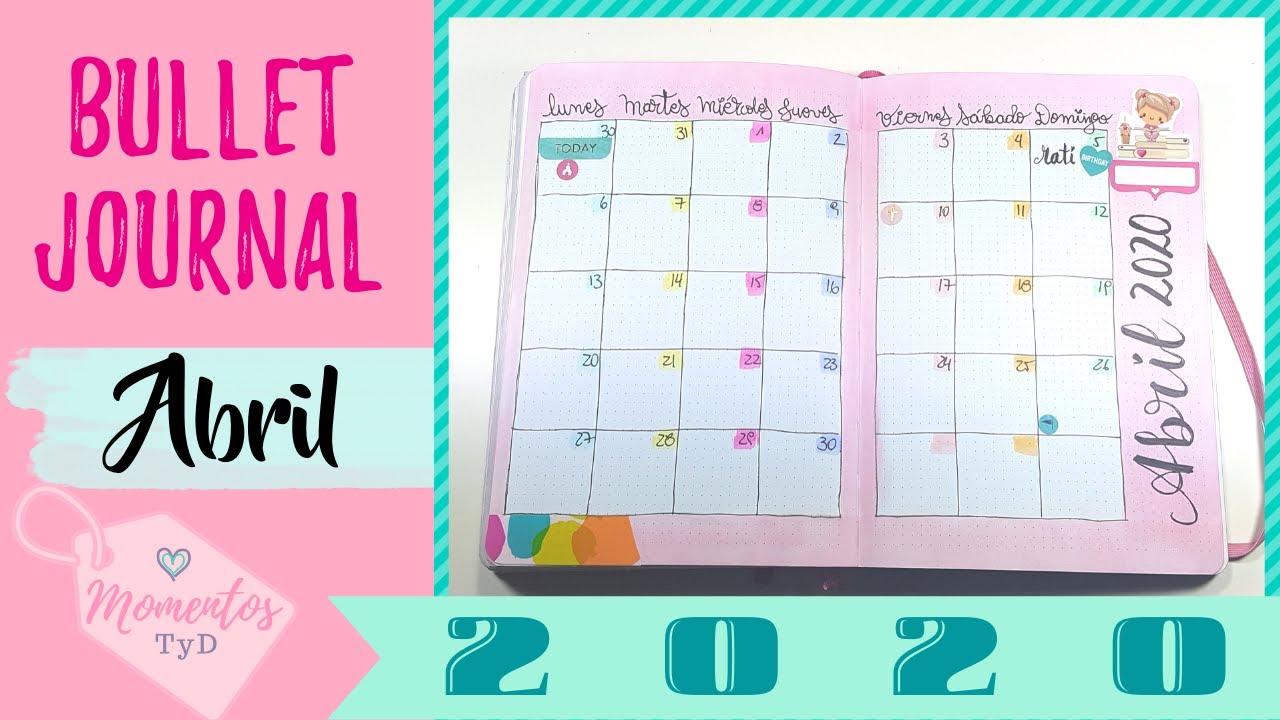 Bullet Journal Abril 2020 ( Bujo ideas ) en Español - YouTube