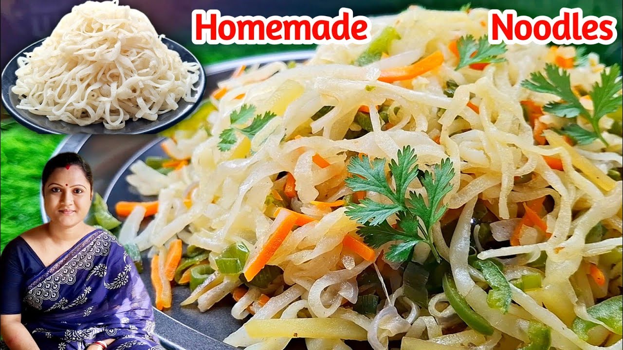 আটা, ময়দা ও ডিম ছাড়া বাড়িতেই বানিয়ে ফেলুন স্বাস্থ্যকর নুডলস/Homemade Noodles
