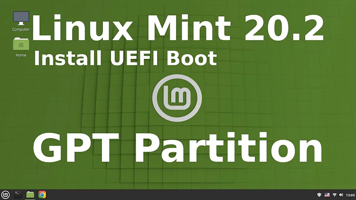 How to Install Linux Mint UEFI Boot GPT Partition Table