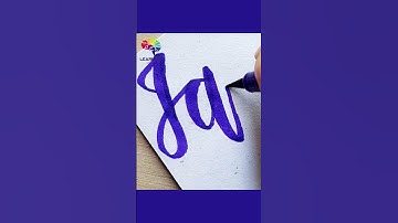 write your name in comment box | #name #calligraphy #cursive #shorts #janvi