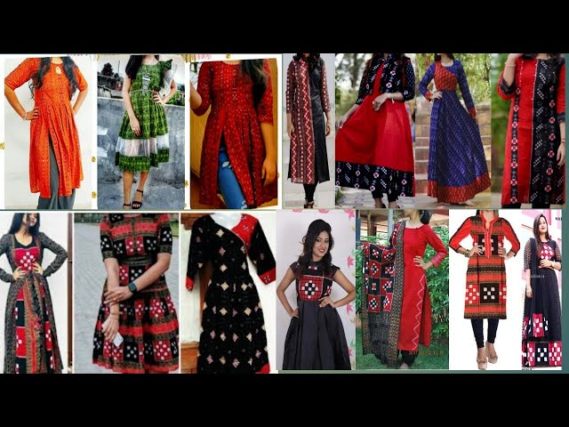 Sambalpuri Women A-line Red Dress - Buy Sambalpuri Women A-line Red Dress  Online at Best Prices in India | Flipkart.com