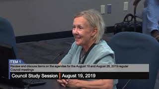 Council Study Session - 8/19/2019
