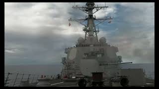 US Warships fire on Chinese warships sailing near US EEZ in Guam..