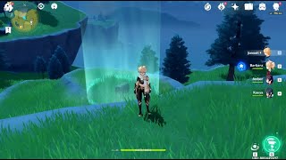 How to Get Inside the Wind + Reveal Hidden Chest ft. Rock Statue - Genshin Impact