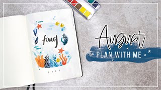 BULLET JOURNAL | Plan with me Under the Sea August
