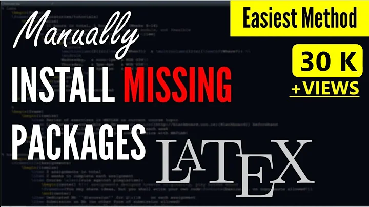 How to Manually Install Missing Packages in Latex [SOLVED] | Latex Missing Package Miktex Win 7,8,10