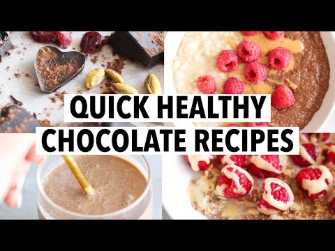 quick-healthy-chocolate-recipes-|-easy-breakfast,-snack-+-treat-ideas