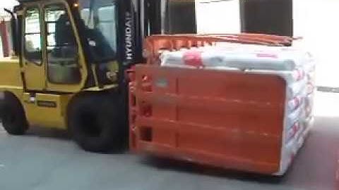 Operación de Montacargas con clamp | Inversor Doble Pallet | Forklift Attachments