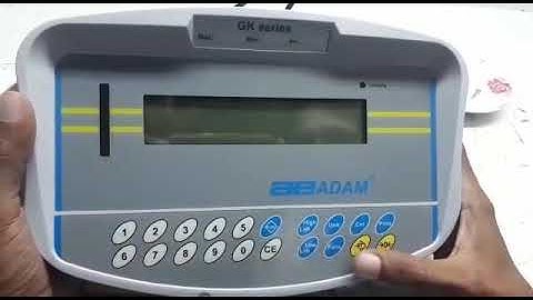 Adam equipment Indicator model Gk series USA scale Calibration method complete