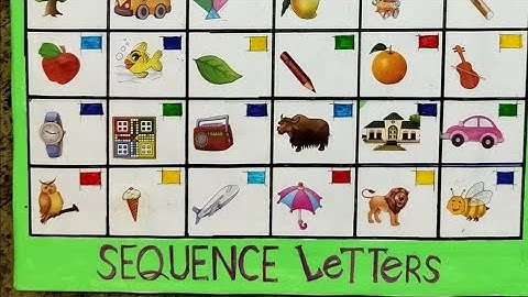 Sequence letters game।। Primary level।। Game by shobha benjamin