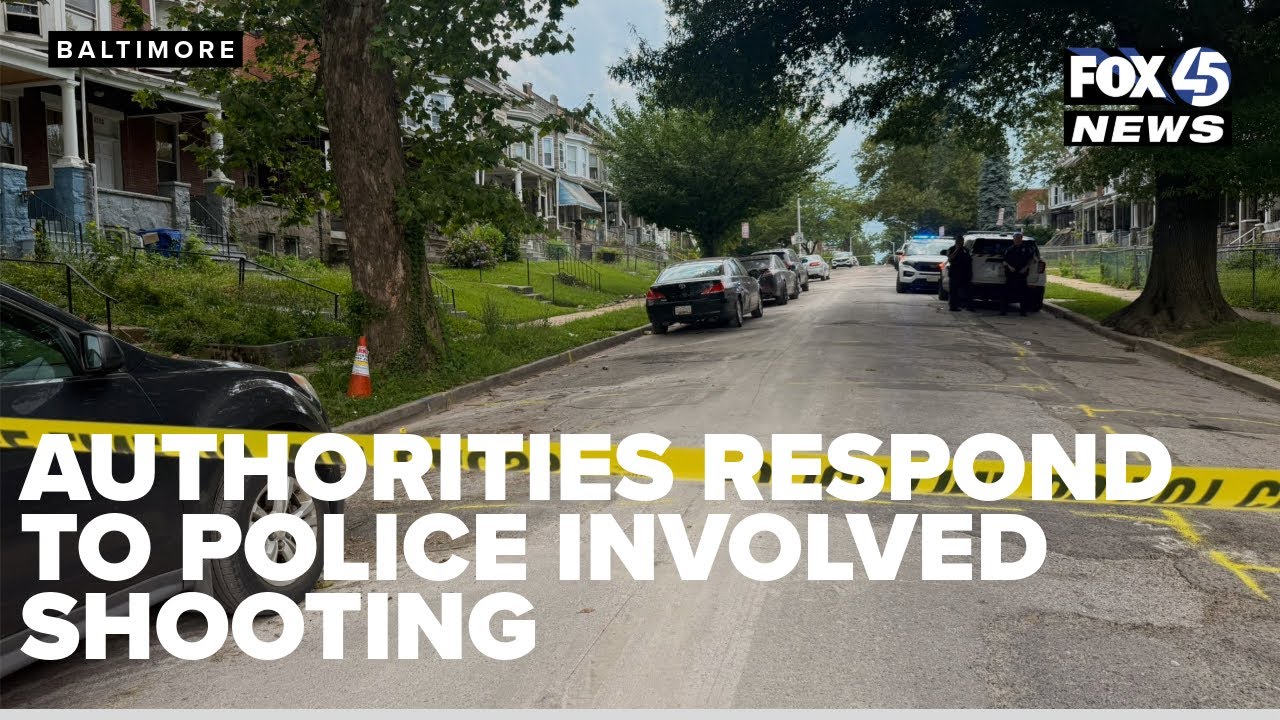 Authorities respond to police-involved shooting in Baltimore - YouTube