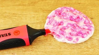 Schleim mit Textmarker färben?! GEHT DAS ECHT?! Bunten Schleim selber machen | Slime DIY IDEE