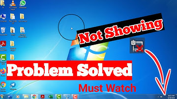 WiFi icon missing on task bar Windows 7 | Resolve Network icon blanked out in Taskbar - Hindi 2020