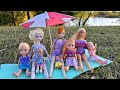 Picnic With Barbie Elsa Anna Toddlers Slime Play Prank