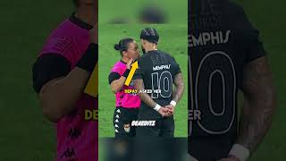when Neymar & Depay were with female referees 😍 #shorts