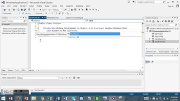 Creating a Class in Visual Basic