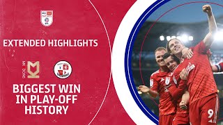 8-1 ON AGGREGATE! | MK Dons vs Crawley Town extended highlights