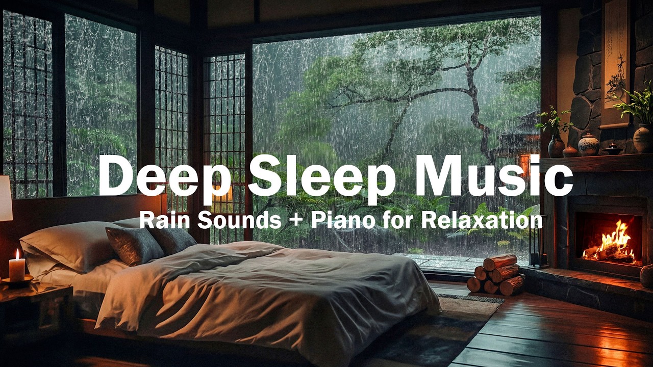 Stop Overthinking in Under 3 Minute -Relaxing Piano Music & Rain Sounds for Stress Relief,Deep Sleep