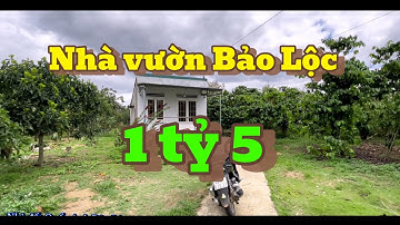 Cần bán gấp nhà vườn mặt tiền đường nhựa tại Bảo Lộc giá chỉ 1,5 tỷ