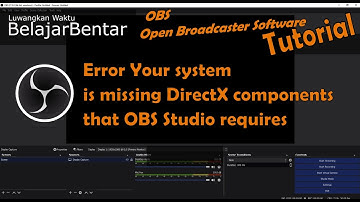 OBS Studio Error Your system is missing DirectX components that OBS Studio requires (Audio Remake)