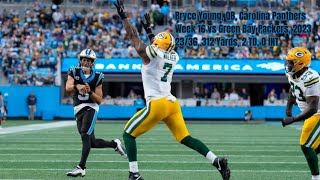 Bryce Young Week 16 Every DropBack, Pass, and Run Carolina Panthers vs Green Bay Packers NFL 2023