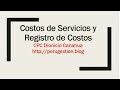 Costo de Servicios y Registro de Costos