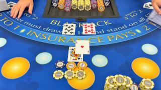 I TIP BET THE DEALER & WON BACK TO BACK BLACKJACKS IN $1,250,000 BUY IN HIGH LIMIT CASINO SESSION!