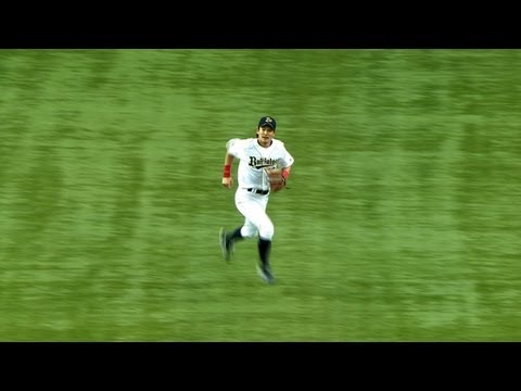 坂口、初回のピンチでマートンの難しい打球を落ち着いて好捕！ 2013.06.01 Bs-T