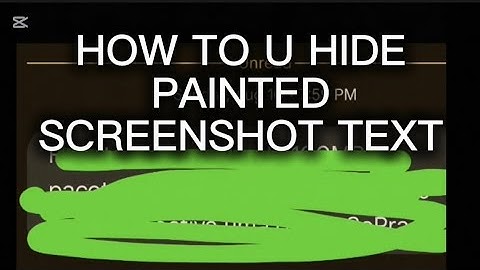 How to Unhide painted screenshot text - WhatsApp Facebook and email