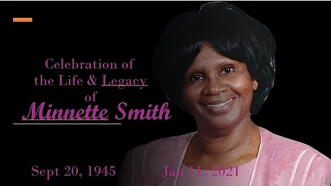 Celebration of Life Minnette Smith