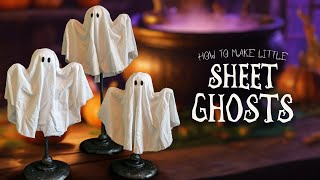 Spooky and Cute: How To Make Tiny Sheet Ghosts for Halloween