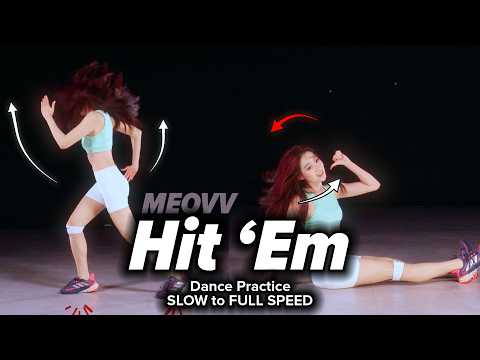 MEOVV - HIT 'EM Dance Tutorial - Slow to Full Speed (Mirrored)