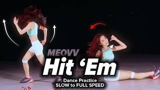 MEOVV - HIT 'EM Dance Tutorial - Slow to Full Speed (Mirrored)