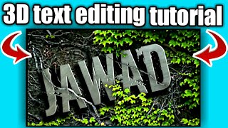 how to edit 3D name | #3Dnameediting | pixel lab 3D name editing | pixallabe screenshot 3