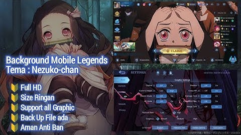Script Background Mobile Legends Anime Nezuko Demon Slayer | M-World UI