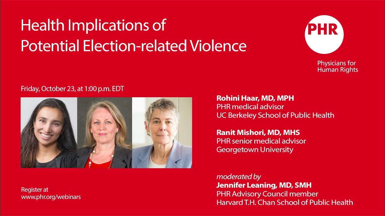 Health Implications of Potential Election-related Violence